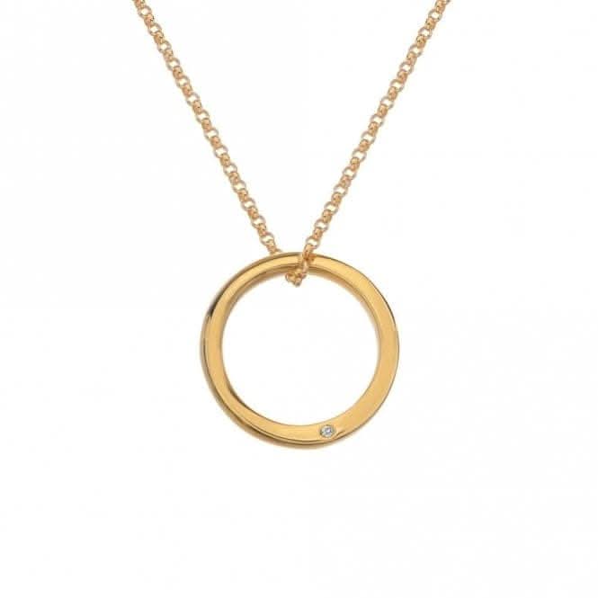 18ct Gold Plated Sterling Silver Soul Pendant DP839