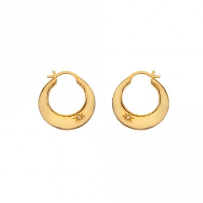 18ct Gold Plated Sterling Silver Soul Statement Earrings DE672Hot Diamonds x Jac JossaDE672
