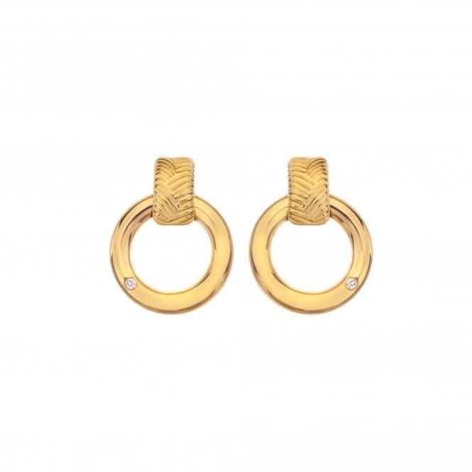 18ct Gold Plated Sterling Silver Spirit Earrings DE677Hot Diamonds x Jac JossaDE677