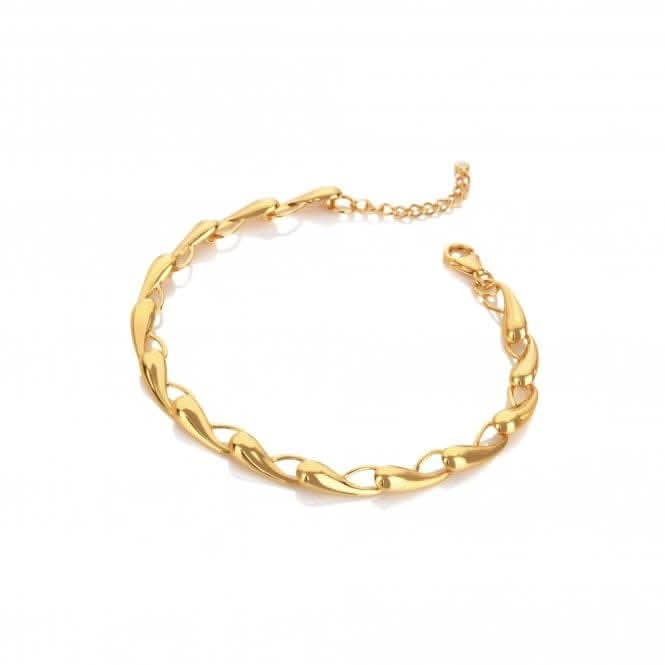 18ct Gold Plated Sterling Silver Tide Bracelet DL670