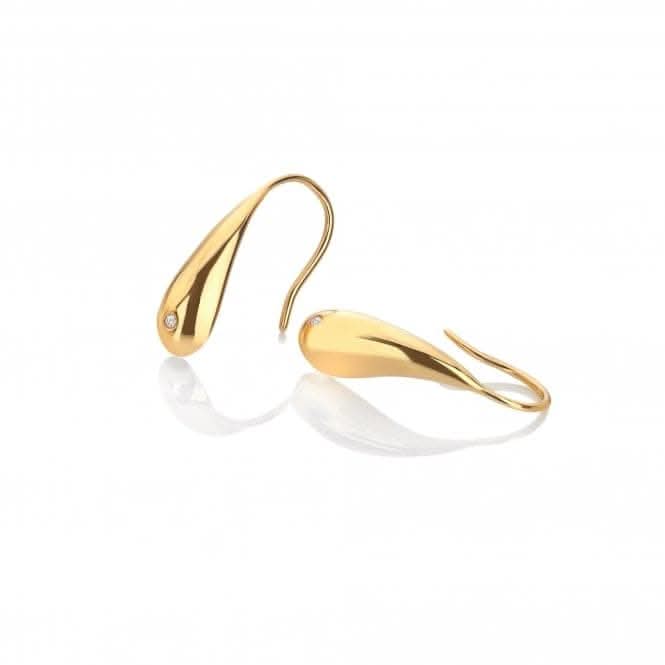 18ct Gold Plated Sterling Silver Tide Earrings DE787