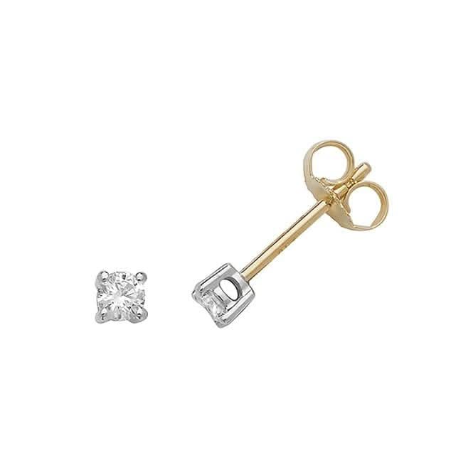 Diamond Jewellery 18K Gold Diamond Stud Earrings EDQ185