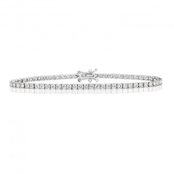 Diamond Jewellery 18ct Gold Tennis Bracelet BDQ712W/GH7