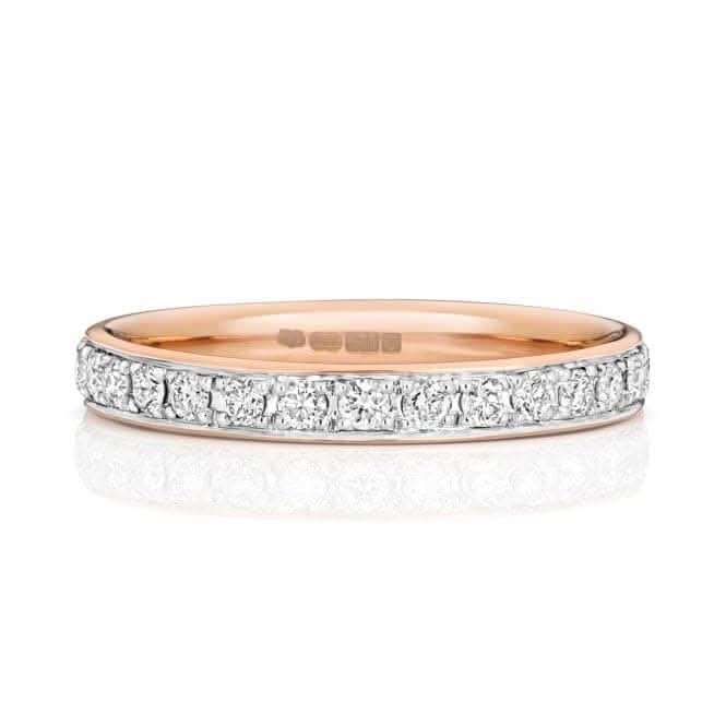Wedding Band 18ct Rose Gold Diamond Eternity Ring WQ234R/I