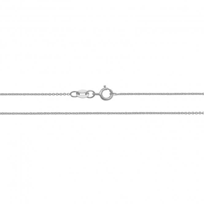 18ct White Gold Cable Chain CQ430WAcotis Gold JewelleryCQ430W/20