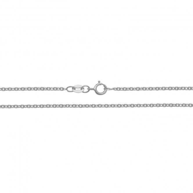 18ct White Gold Cable Chain CQ432WAcotis Gold JewelleryCQ432W/18
