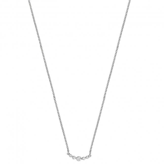 18ct White Gold Diamond 16 3/4Inch Necklace NDQ108WDiamond JewelleryNDQ108W