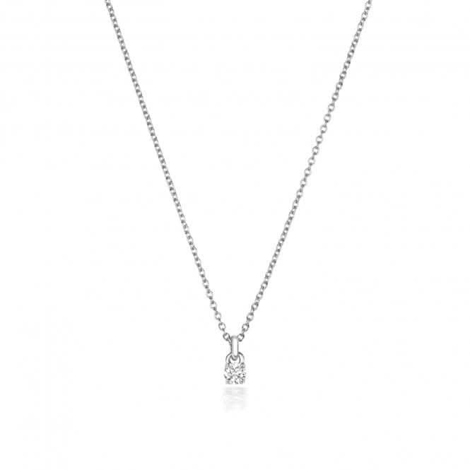 Diamond Jewellery 18ct White Gold Diamond Necklace NDQ148W