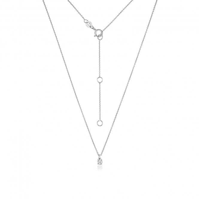 Diamond Jewellery 18CT White Gold Diamond Necklace NDQ150W