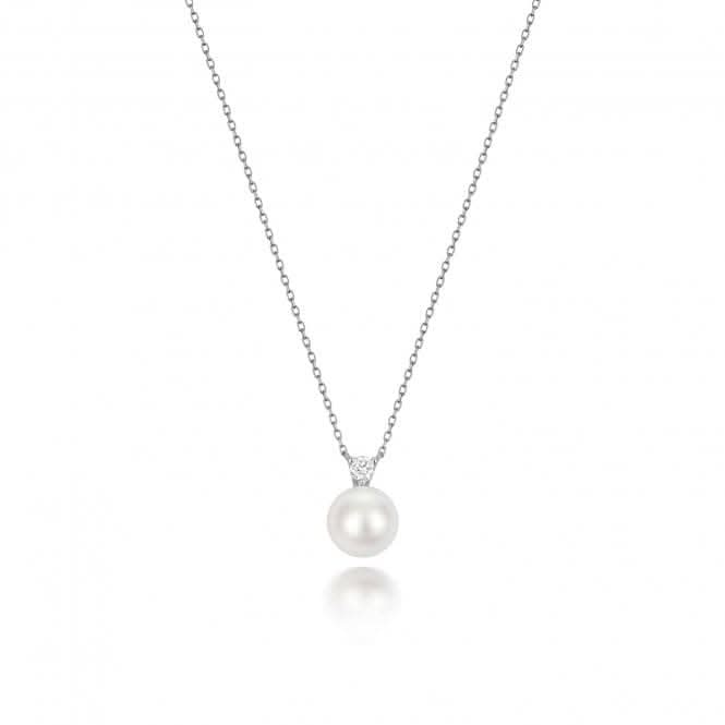 18ct White Gold Diamond & Akoya Pearl Necklace NDQ202WGemstones JewelleryNDQ202W