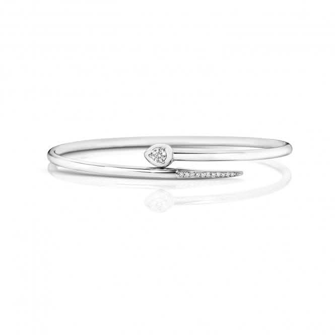 Diamond Jewellery 18ct White Gold Diamond Bangle BDQ109W