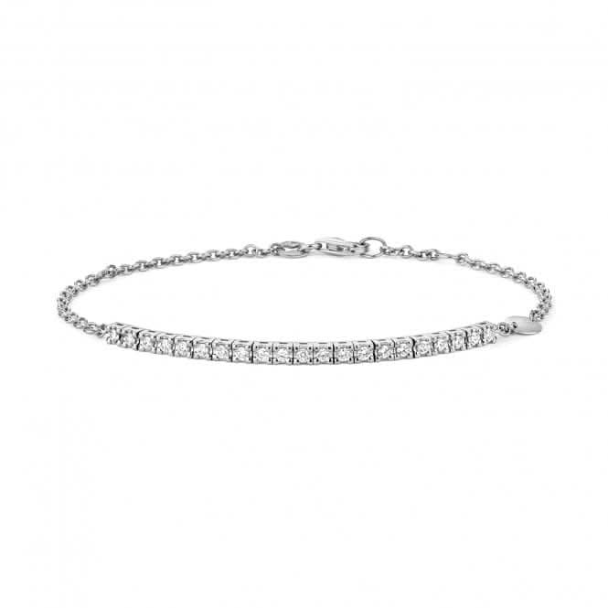 18ct White Gold Diamond Bracelet BDQ033WDiamond JewelleryBDQ033W