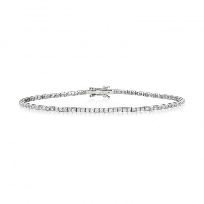 Diamond Jewellery 18ct White Gold Diamond Bracelet BDQ182W