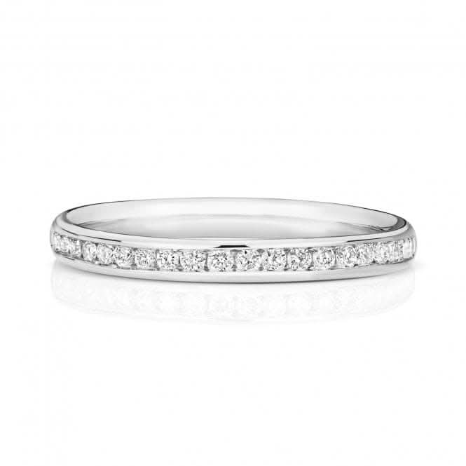 Wedding Band 18ct White Gold Diamond Eternity Ring WQ217W/I