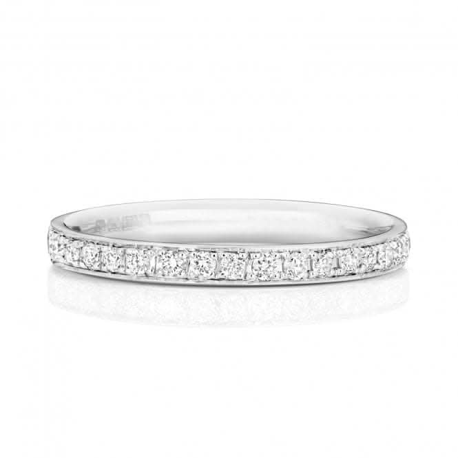 Wedding Band 18ct White Gold Diamond Eternity Ring WQ232W/I