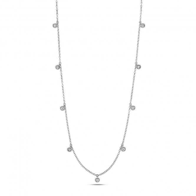 18ct White Gold Diamond Necklace NDQ135WDiamond JewelleryNDQ135W