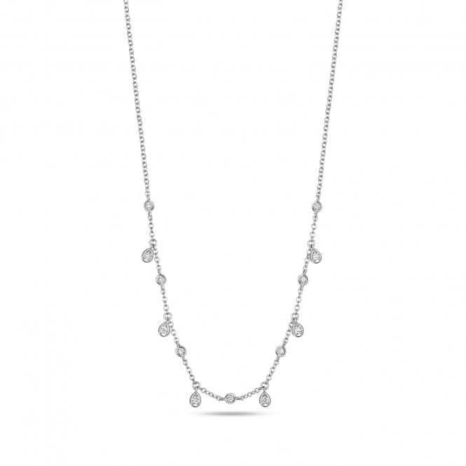 18ct White Gold Diamond Necklace NDQ136WDiamond JewelleryNDQ136W