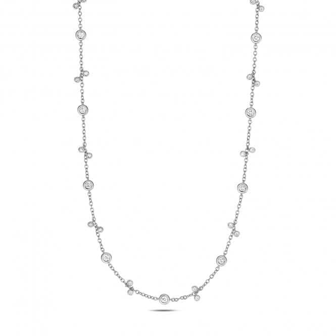 Diamond Jewellery 18ct White Gold Necklace NDQ155W