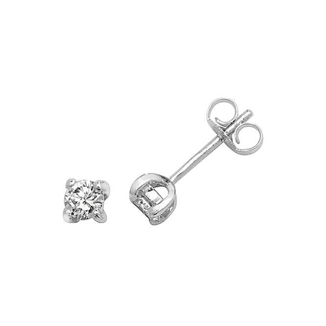 Diamond Jewellery 18K White Gold Diamond Studs EDQ300W