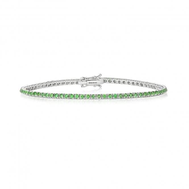 18ct White Gold Tsavorite Bracelet BDQ200WTGemstones JewelleryBDQ200WT