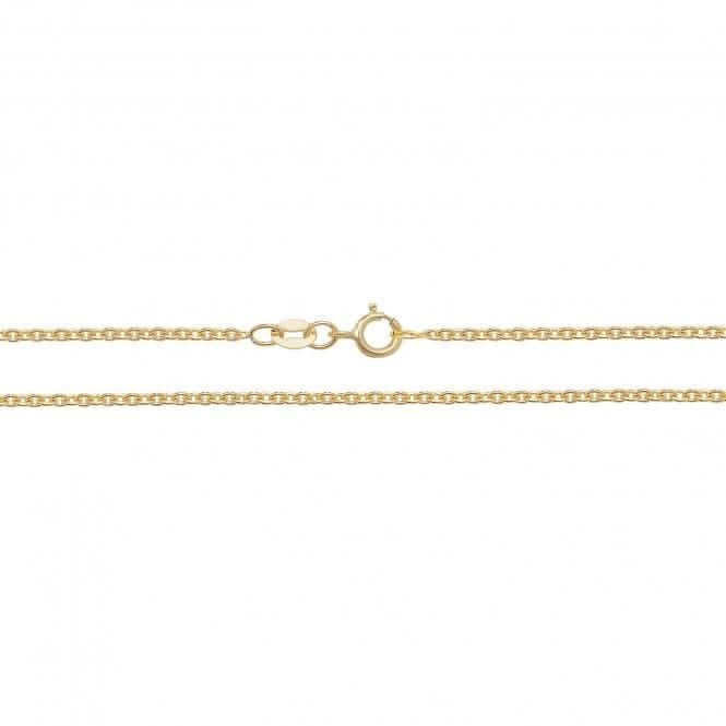 18ct Yellow Gold Cable Chain CQ432Acotis Gold JewelleryCQ432/20