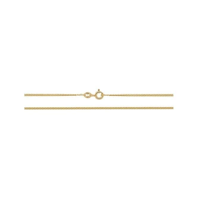 18ct Yellow Gold Close Curb Chain CQ161Acotis Gold JewelleryCQ161/16