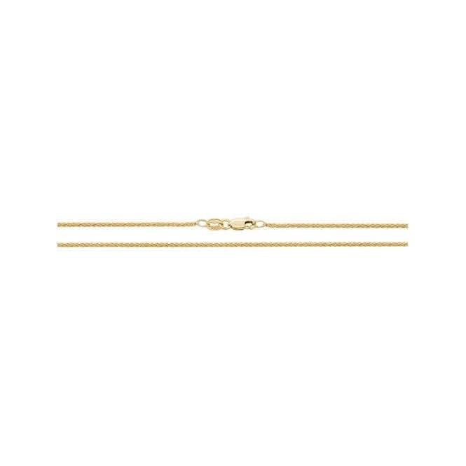 18ct Yellow Gold Spiga Chain CQ429Acotis Gold JewelleryCQ429/16