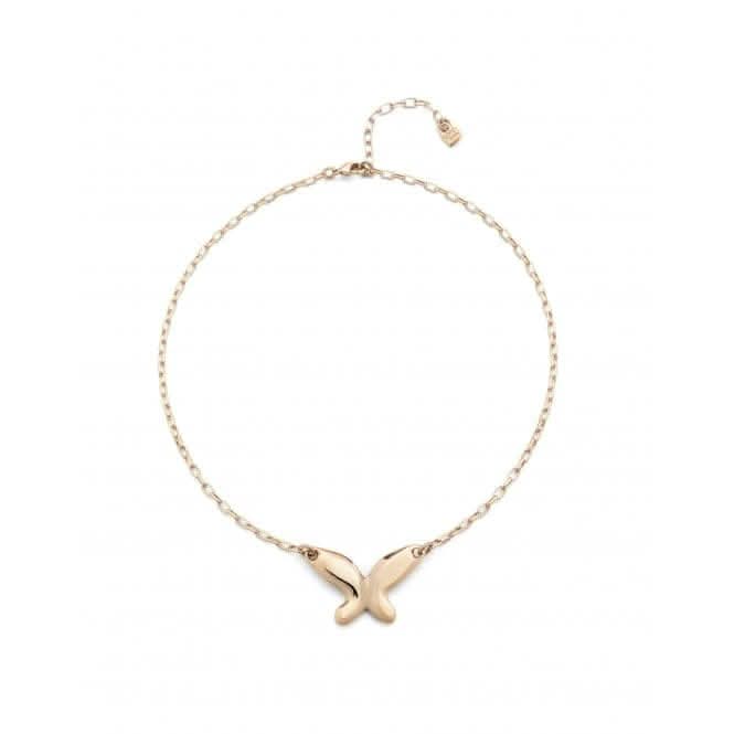 18K Gold Plated Butterfly Effect Necklace COL1864ORO000UNOde50COL1864ORO000