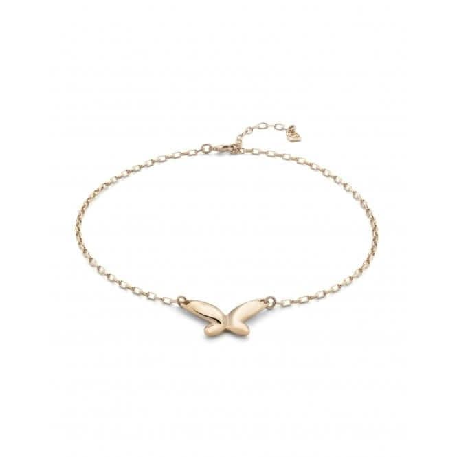 18K Gold Plated Butterfly Effect Necklace COL1864ORO0000U