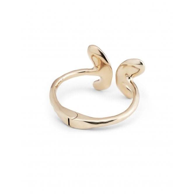 18K Gold Plated Butterfly Wings Large Bangle PUL2387ORO0000L