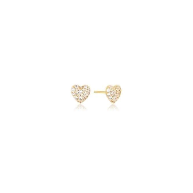Gold Plated Caro Earrings SJ-E72350-CZ-YG