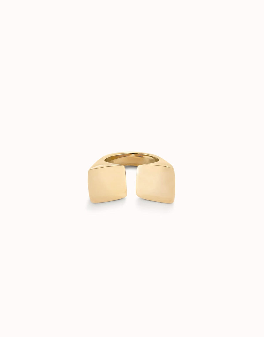 18k Gold Plated Metal Ring ANI0822ORO000