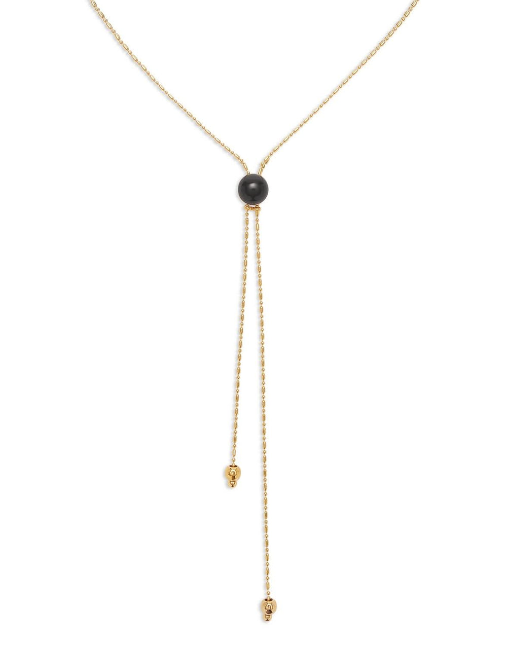 18k Gold Plated Plated Ser Fascinante Black Pendant COL2004NGRORO0U