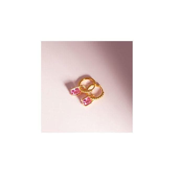 18k Gold Plated Roccanova Earrings SJ-E42252-PKCZ-YG