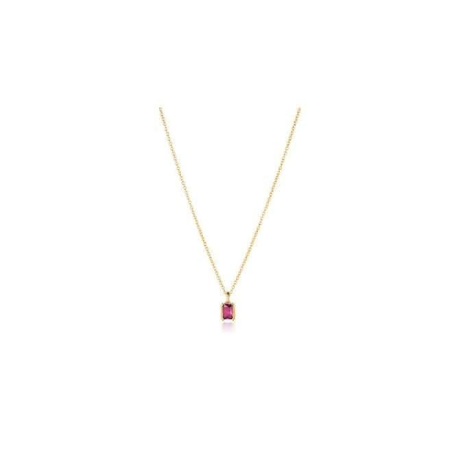18k Gold Plated Roccanova Piccolo Necklace SJ - N42260 - PKCZ - YGSif JakobsSJ - N42260 - PKCZ - YG