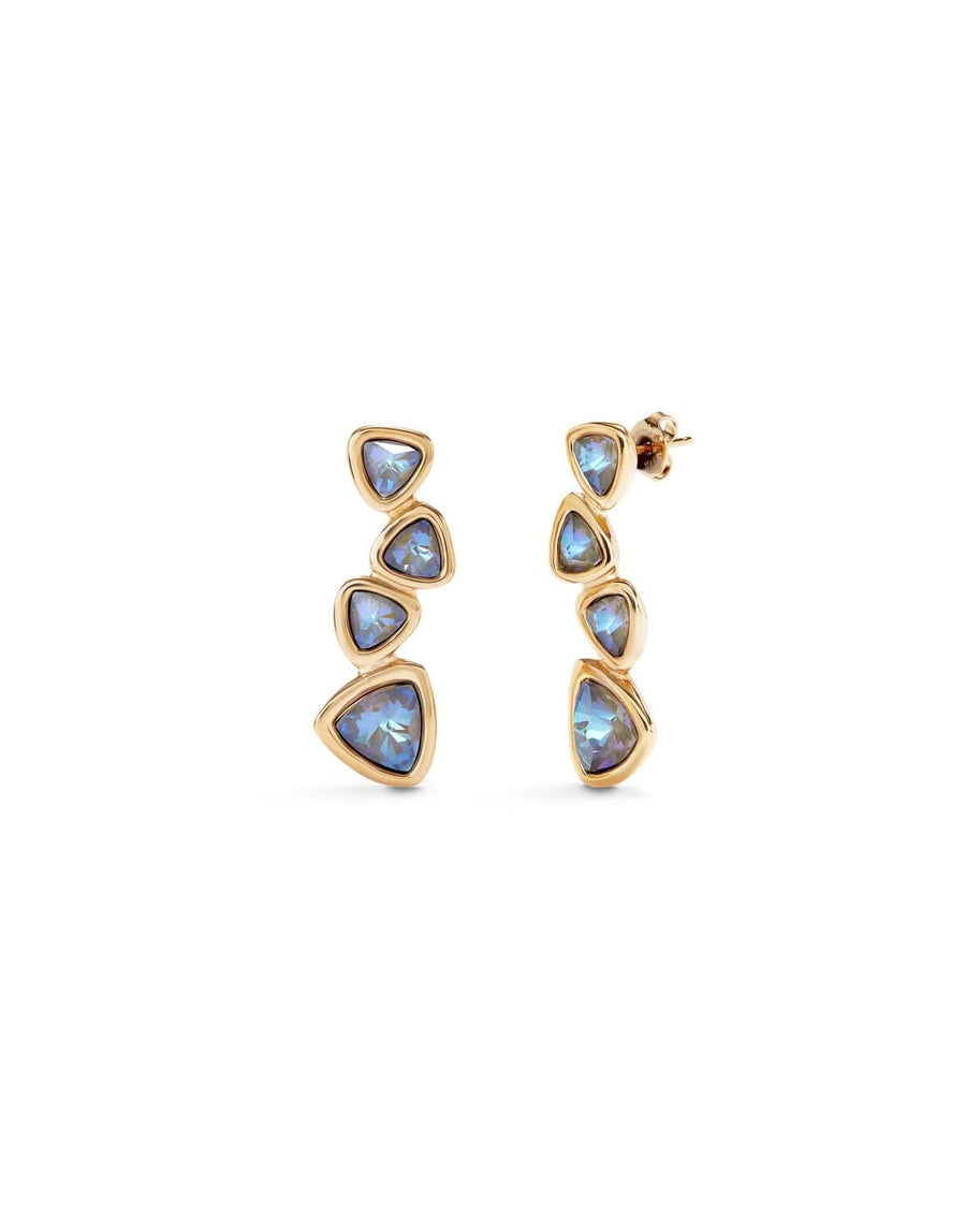 18k Gold Plated Ser Camaleonica Multicoloured Earrings PEN0983MCLORO0U