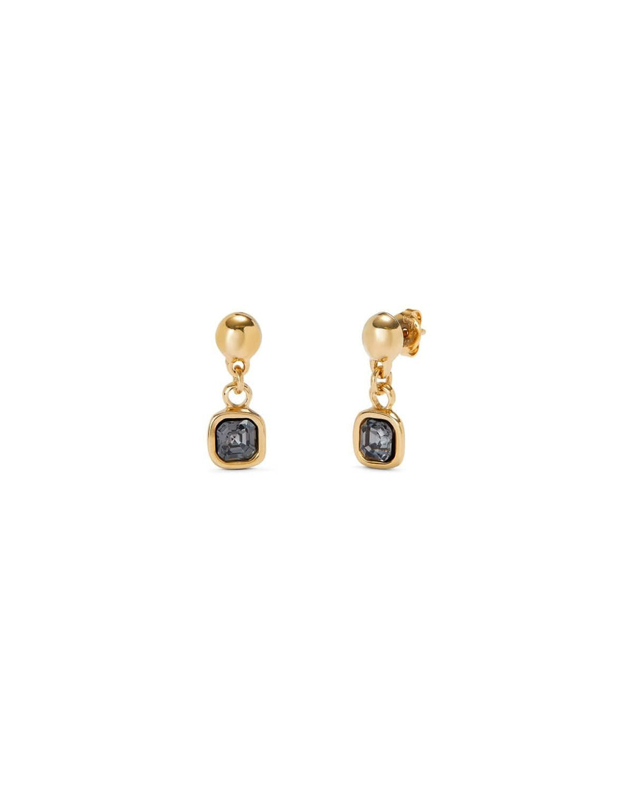 18k Gold Plated Ser Expresiva Black Earrings PEN0998NGRORO0U
