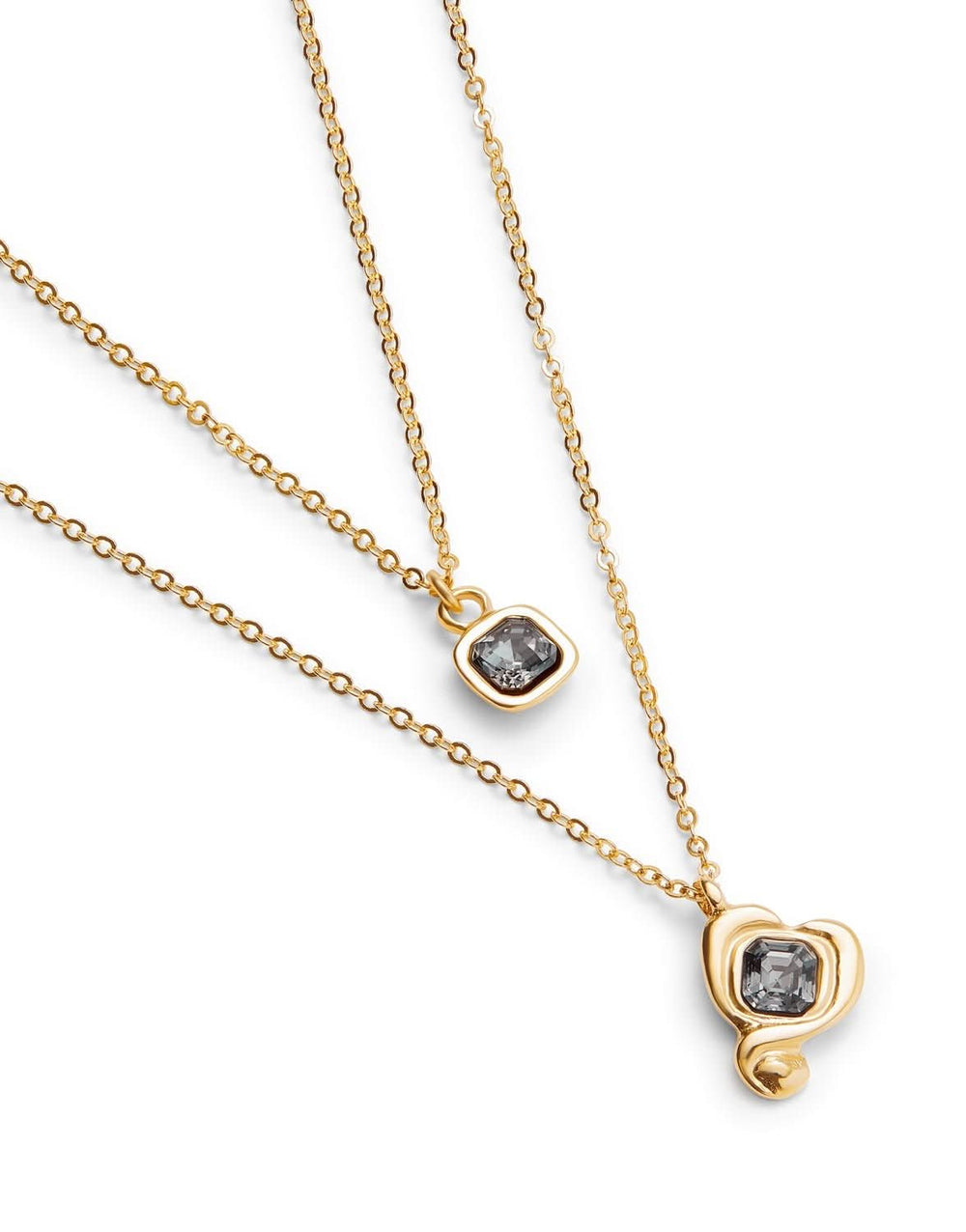 18k Gold Plated Ser Expresiva Black Pendant COL2002NGRORO0U