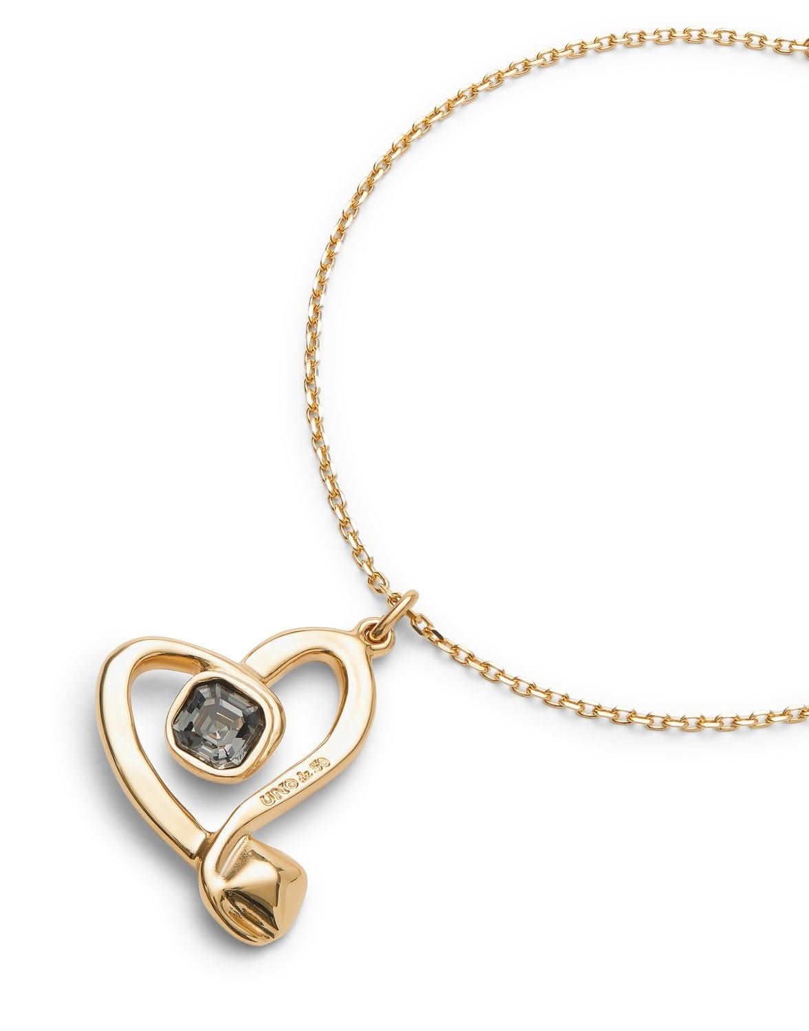 18k Gold Plated Ser Expresiva Black Pendant Necklace COL1989NGRORO0UUNOde50COL1989NGRORO0U