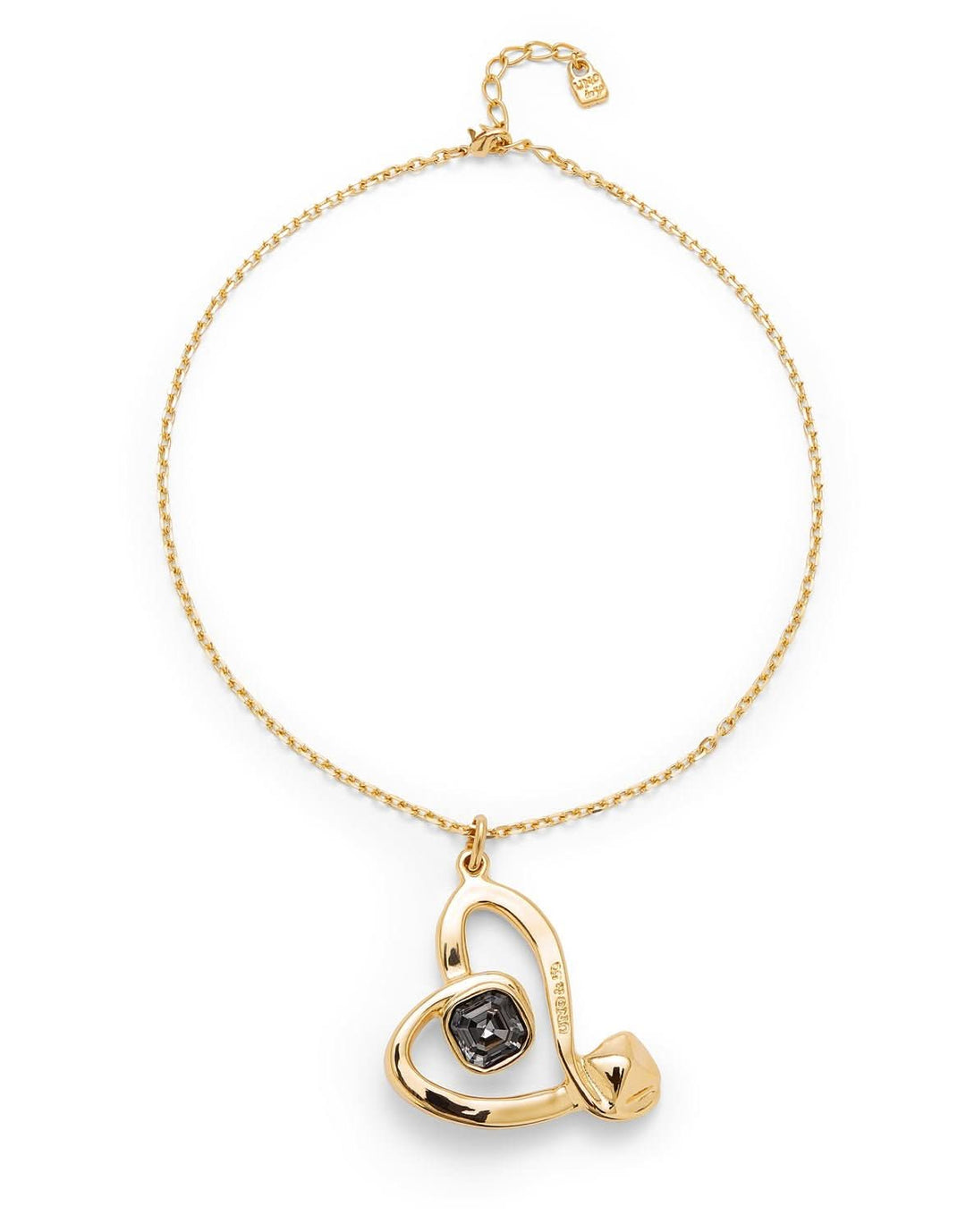 18k Gold Plated Ser Expresiva Black Pendant Necklace COL1989NGRORO0UUNOde50COL1989NGRORO0U