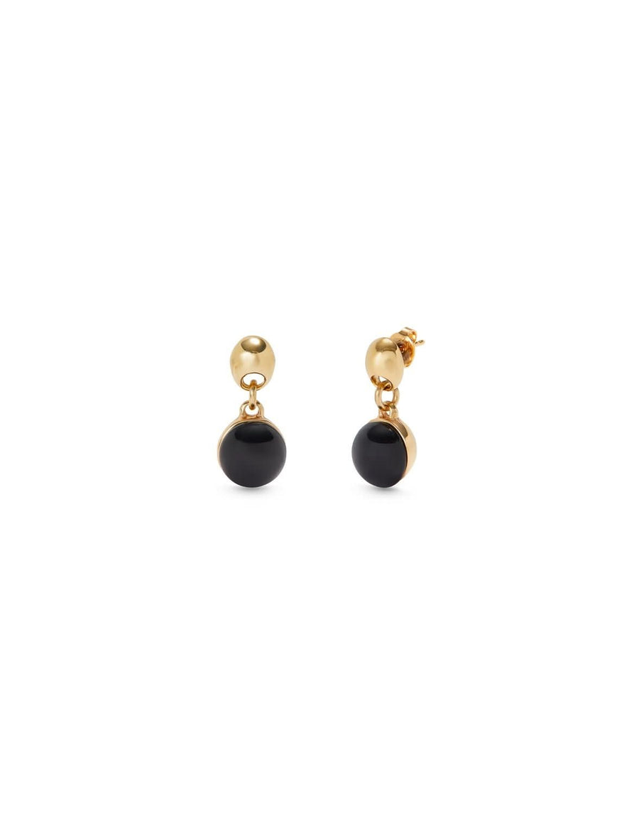 18k Gold Plated Ser Fascinante Black Earrings PEN0995NGRORO0U