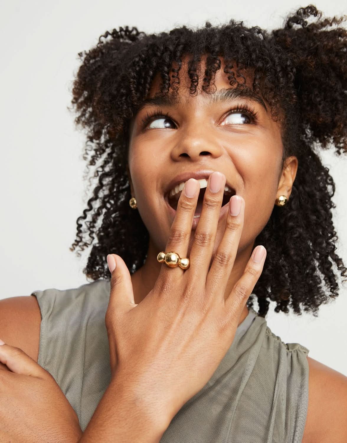 18k Gold Plated Ser Intrepida Gold Ring ANI0844ORO000UNOde50ANI0844ORO00012