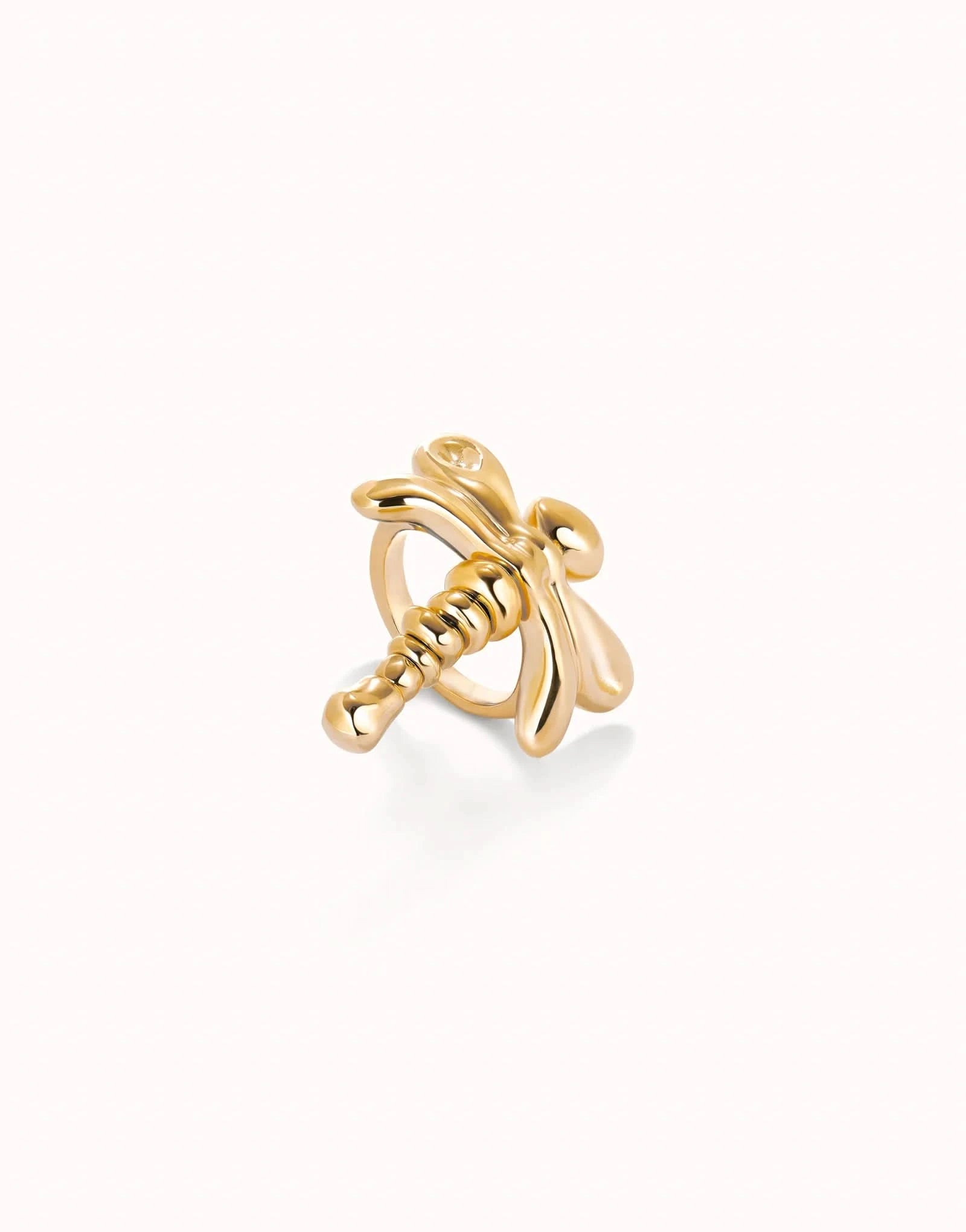 18k Gold Plated Ser Rebelde Gold Ring ANI0820ORO000UNOde50ANI0820ORO00012