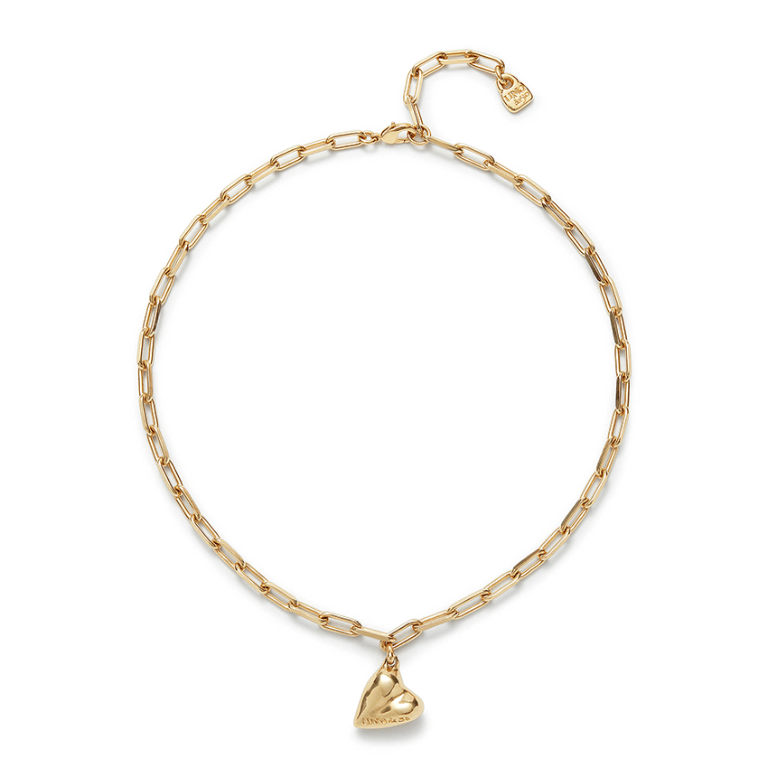 18k Gold Plated Ser Unico Gold Charm Necklace COL2018ORO0000U