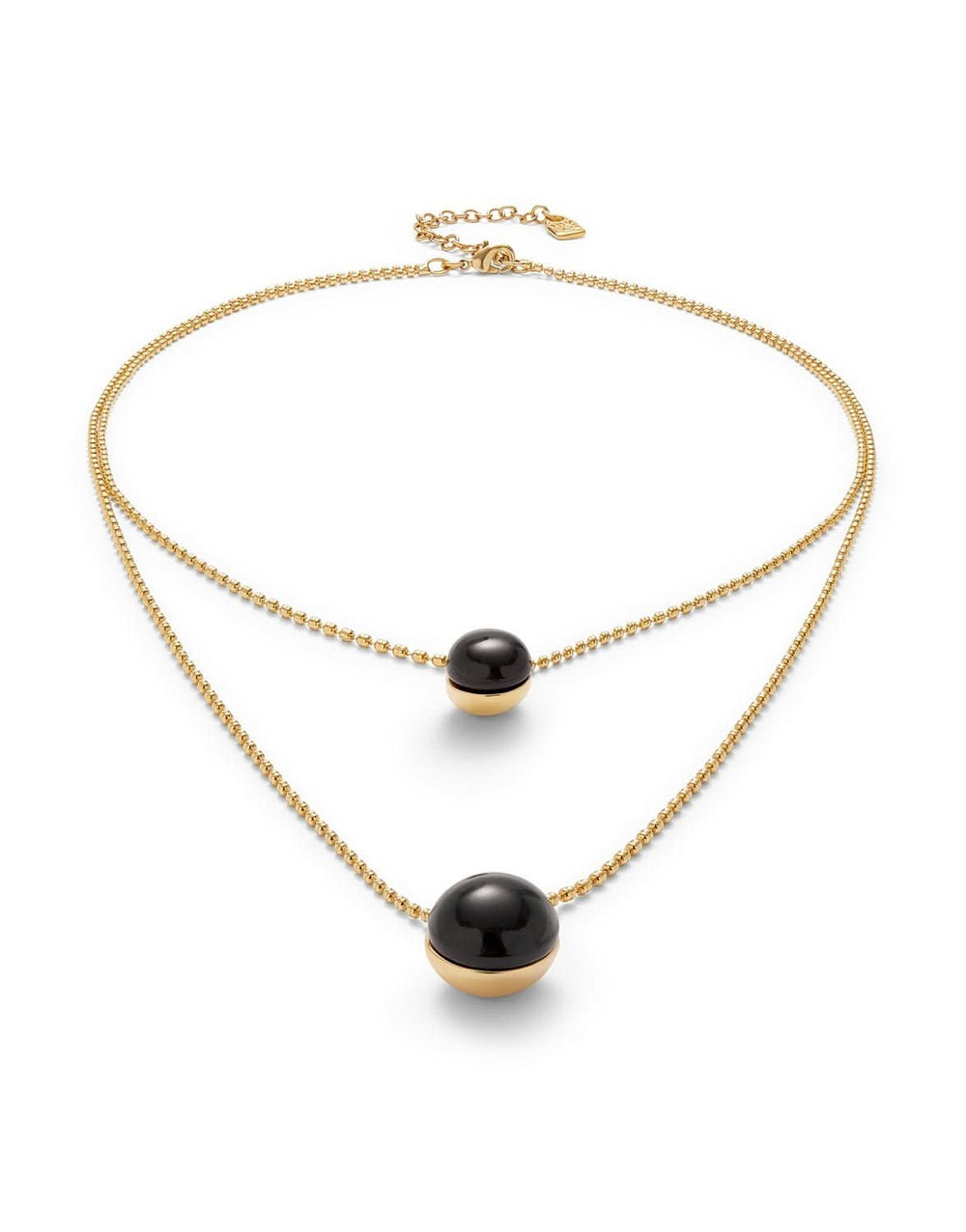 18k Gold Plated Ser Fascinante Black Pendant COL2003NGRORO0U