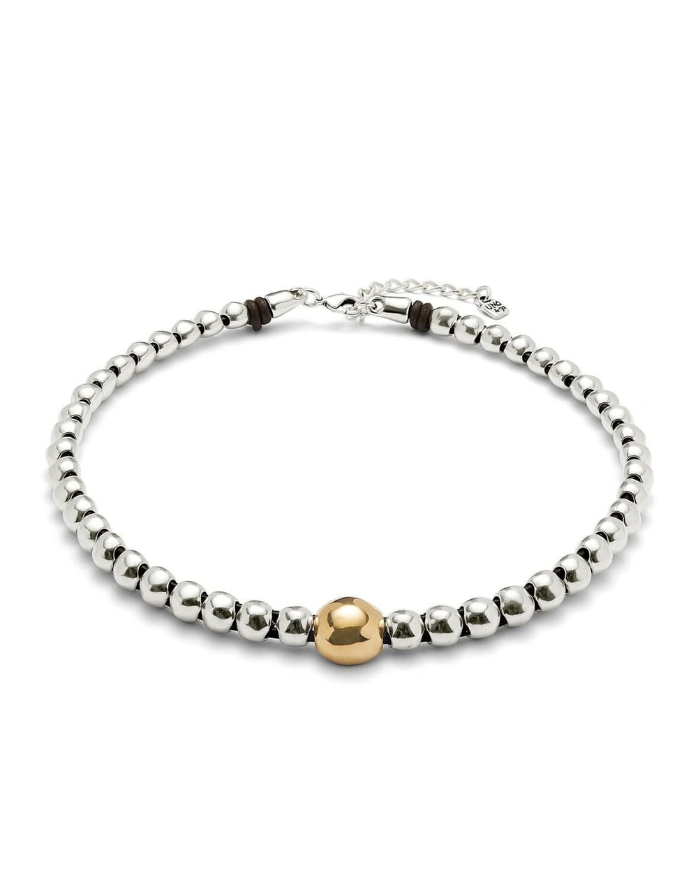18k Gold Sterling Silver Plated Ser Intrepida Gold Necklace COL1995OROMTL0U