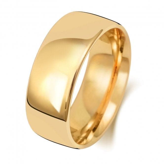 Wedding Band 18K Slight Court 8mm-1.25 Wedding  Ring WQ118L