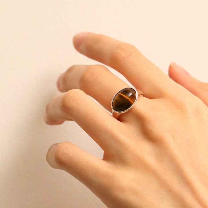 Tiger's eye ring-3