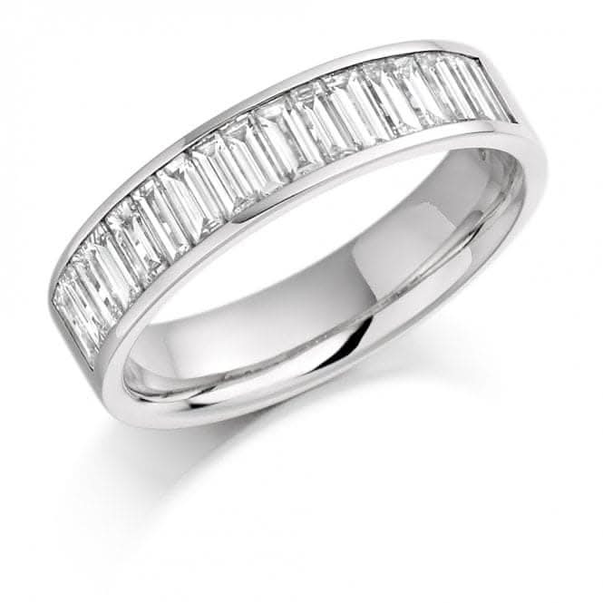 Harmony Collection 1ct Baguette Cut 4.7mm Half Eternity ring