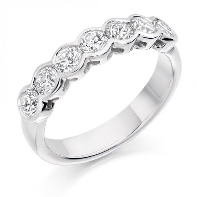 Harmony Collection 1ct Round Brilliant 4.2mm Half Eternity Ring